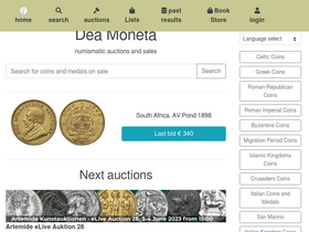 'deamoneta.com' screenshot