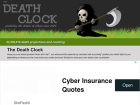 'death-clock.org' screenshot