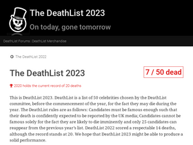 'deathlist.net' screenshot