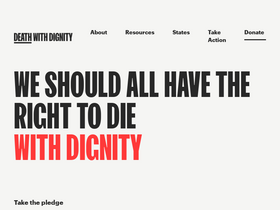 'deathwithdignity.org' screenshot