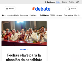 'debate.com.mx' screenshot