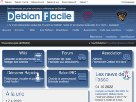 'debian-facile.org' screenshot