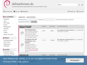 'debianforum.de' screenshot