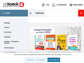 'deboecksuperieur.com' screenshot