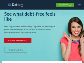 'debt.org' screenshot