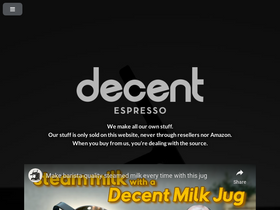 'decentespresso.com' screenshot