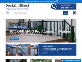 'decksdirect.com' screenshot