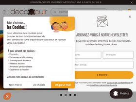 'decocuir.com' screenshot