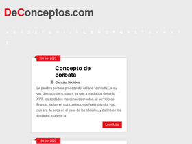 'deconceptos.com' screenshot