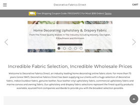 'decorativefabricsdirect.com' screenshot