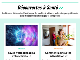 'decouvertes-sante.com' screenshot