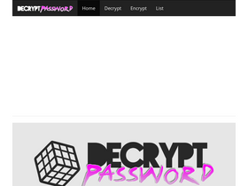 'decryptpassword.com' screenshot