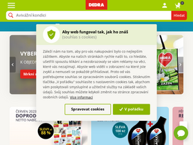 'dedra.cz' screenshot