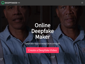 'deepfakesweb.com' screenshot