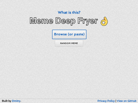 'deepfriedmemes.com' screenshot