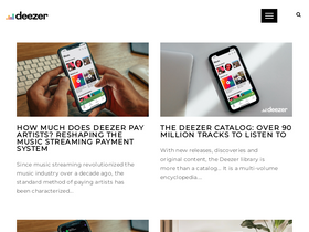 'deezer-blog.com' screenshot