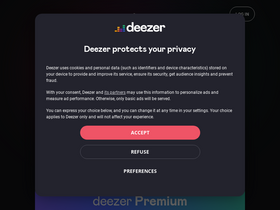 'deezer.com' screenshot