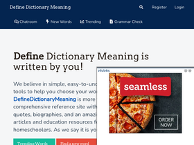 'definedictionarymeaning.com' screenshot