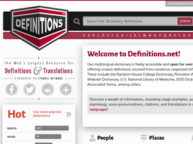 'definitions.net' screenshot