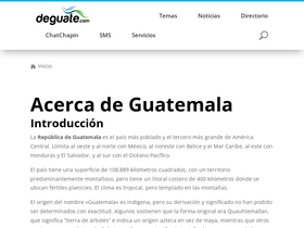 'deguate.com' screenshot