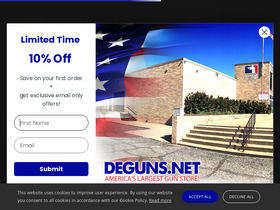 'deguns.net' screenshot