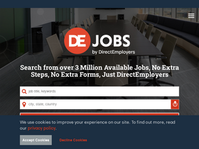 'dejobs.org' screenshot