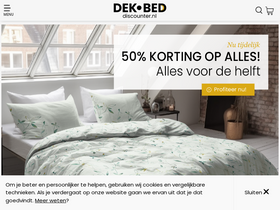 'dekbed-discounter.nl' screenshot