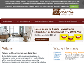 'dekordia.pl' screenshot