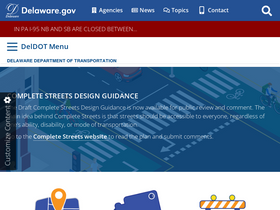 'deldot.gov' screenshot