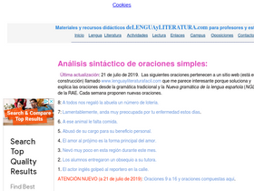 'delenguayliteratura.com' screenshot