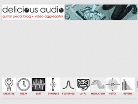 'delicious-audio.com' screenshot
