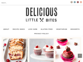 'deliciouslittlebites.com' screenshot