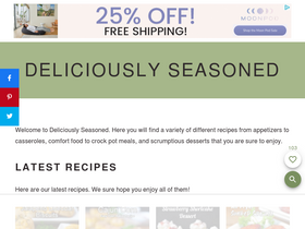 'deliciouslyseasoned.com' screenshot