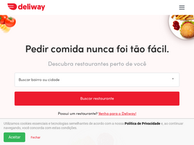 'deliway.com.br' screenshot