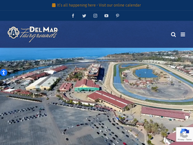 'delmarfairgrounds.com' screenshot