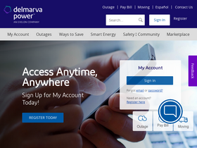 'delmarva.com' screenshot