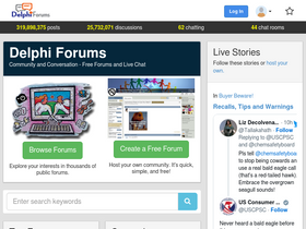 'delphiforums.com' screenshot