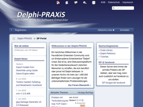 'delphipraxis.net' screenshot