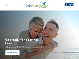 'deltacommunitycu.com' screenshot