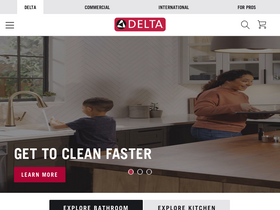 'deltafaucet.com' screenshot