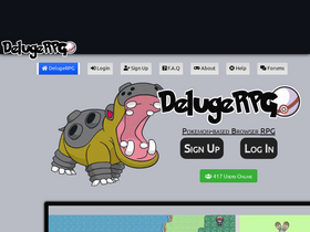'delugerpg.com' screenshot