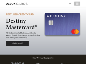 'deluxcards.com' screenshot