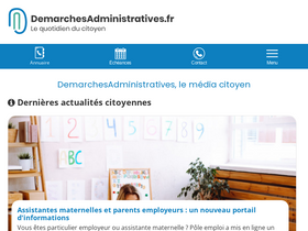 'demarchesadministratives.fr' screenshot