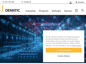 'dematic.com' screenshot