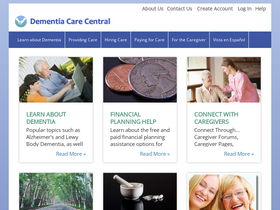 'dementiacarecentral.com' screenshot