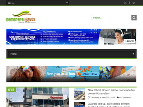 'demerarawaves.com' screenshot