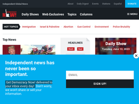 'democracynow.org' screenshot