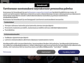'demokraatti.fi' screenshot