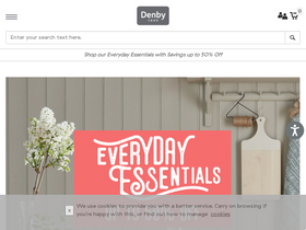 'denbypottery.com' screenshot