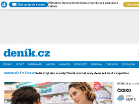 'denik.cz' screenshot